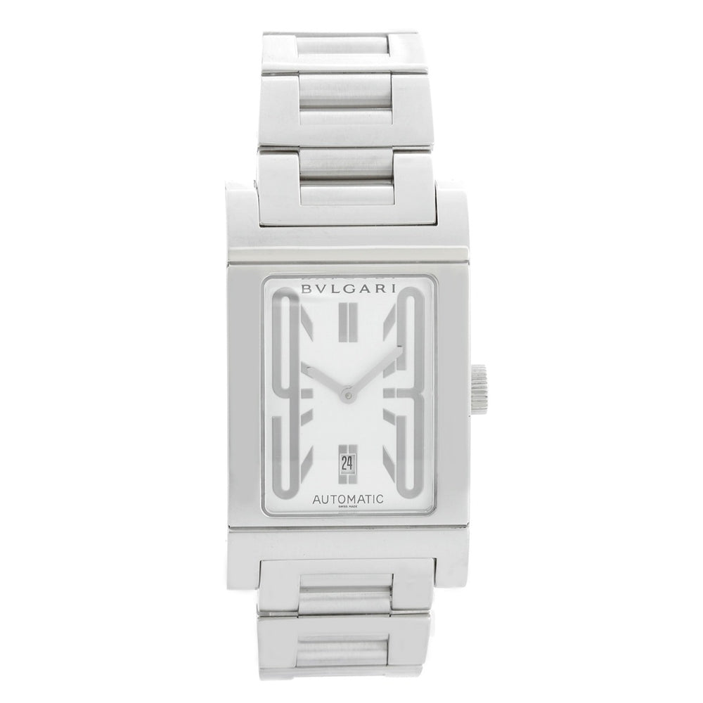Bvlgari Rettangolo Midsize Stainless Steel Watch RT 45S