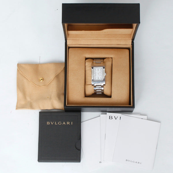 Bvlgari Rettangolo Midsize Stainless Steel Watch RT 45S