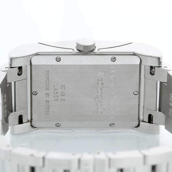Bvlgari Rettangolo Midsize Stainless Steel Watch RT 45S