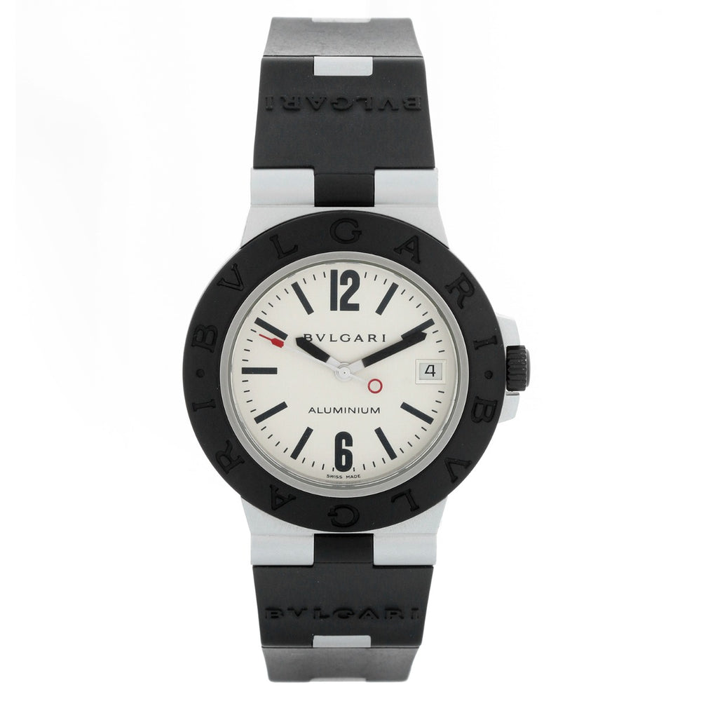 Bvlgari Aluminium Silver Dial  Mens Watch AL 38 A