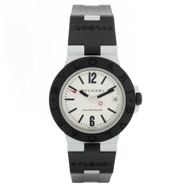 Bvlgari Aluminium Silver Dial  Mens Watch AL 38 A