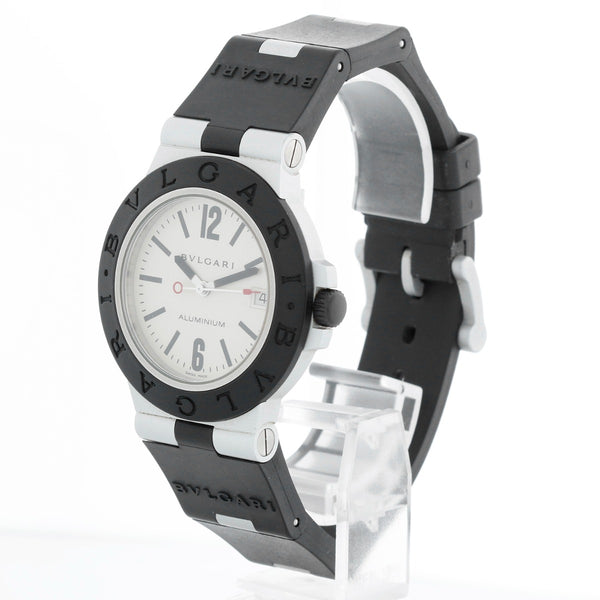 Bvlgari Aluminium Silver Dial  Mens Watch AL 38 A