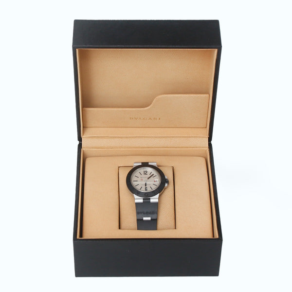 Bvlgari Aluminium Silver Dial  Mens Watch AL 38 A