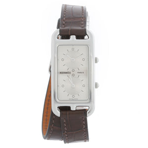 Hermès Cape Cod Dual Time Zone Ladies Stainless Steel Nantucket Watch CC3-210