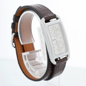 Hermès Cape Cod Dual Time Zone Ladies Stainless Steel Nantucket Watch CC3-210