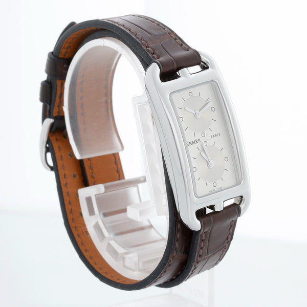 Hermès Cape Cod Dual Time Zone Ladies Stainless Steel Nantucket Watch CC3-210