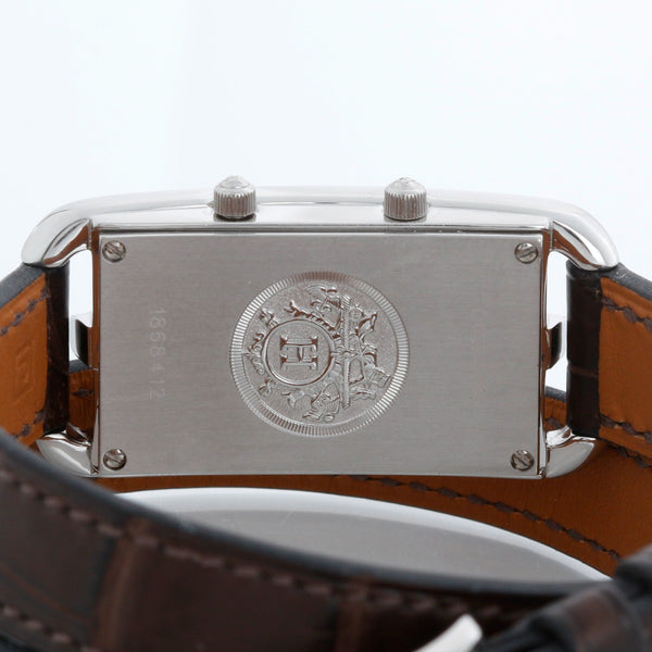 Hermès Cape Cod Dual Time Zone Ladies Stainless Steel Nantucket Watch CC3-210