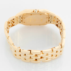 Cartier Panther 18k Yellow Gold Men's Quartz Watch with Date & Diamonds W25014B9