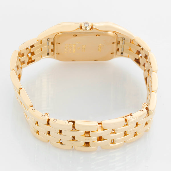 Cartier Panther 18k Yellow Gold Men's Quartz Watch with Date & Diamonds W25014B9