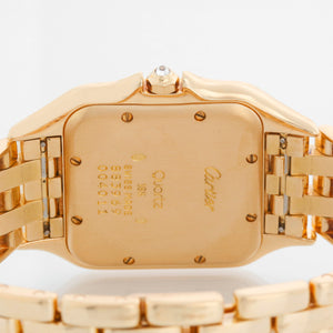 Cartier Panther 18k Yellow Gold Men's Quartz Watch with Date & Diamonds W25014B9
