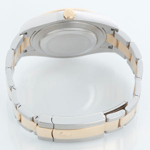 Rolex Datejust II 2-Tone 41mm 116333 Black Roman Dial Watch