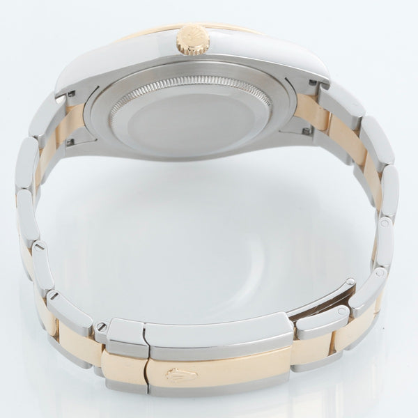 Rolex Datejust II 2-Tone 41mm 116333 Black Roman Dial Watch