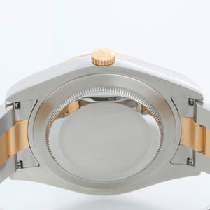 Rolex Datejust II 2-Tone 41mm 116333 Black Roman Dial Watch