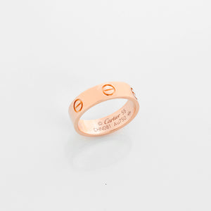 Cartier Love 18k Rose Gold Band Size 55