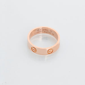 Cartier Love 18k Rose Gold Band Size 55