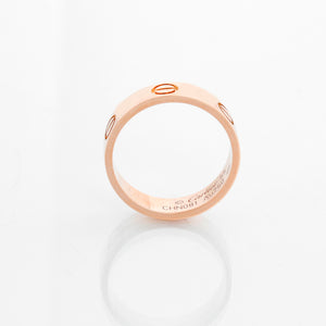 Cartier Love 18k Rose Gold Band Size 55