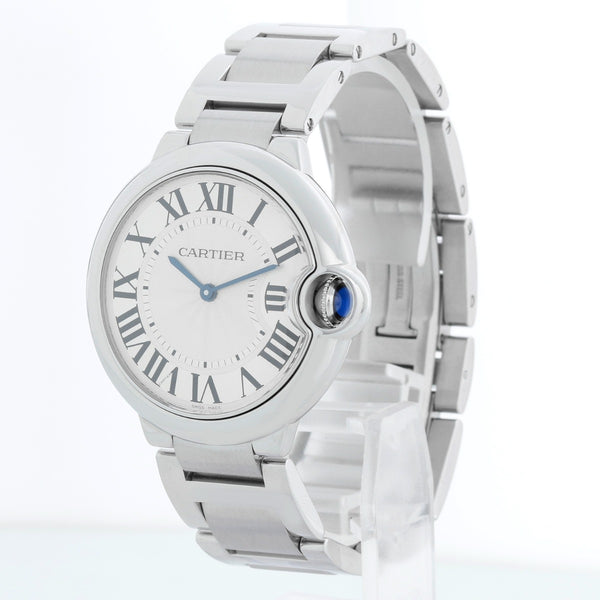 Cartier Ballon Bleu Midsize Stainless Steel Watch W69011Z4 3005