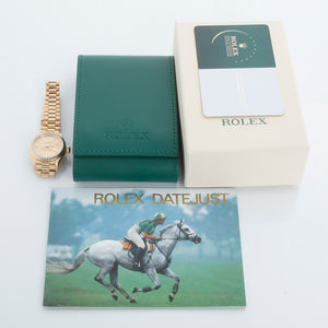 Rolex Ladies President 18k Yellow Gold Watch 69178 Champagne Dial