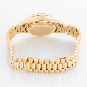 Rolex Ladies President 18k Yellow Gold Watch 69178 Champagne Dial