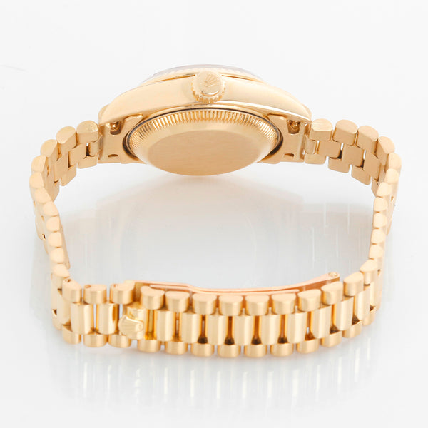 Rolex Ladies President 18k Yellow Gold Watch 69178 Champagne Dial