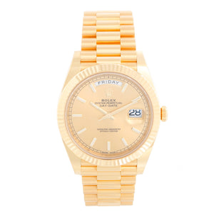 Rolex Day-Date 40 President 18k Yellow Gold Men's 40mm Watch 228238