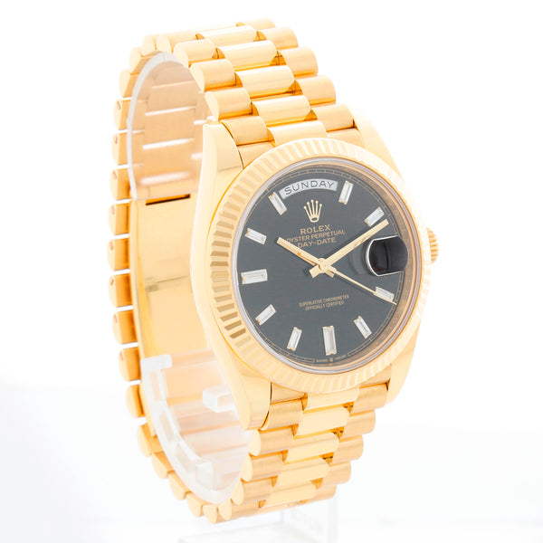 Rolex Day-Date 40 President 18k Yellow Gold Men's 40mm 228238 Watch