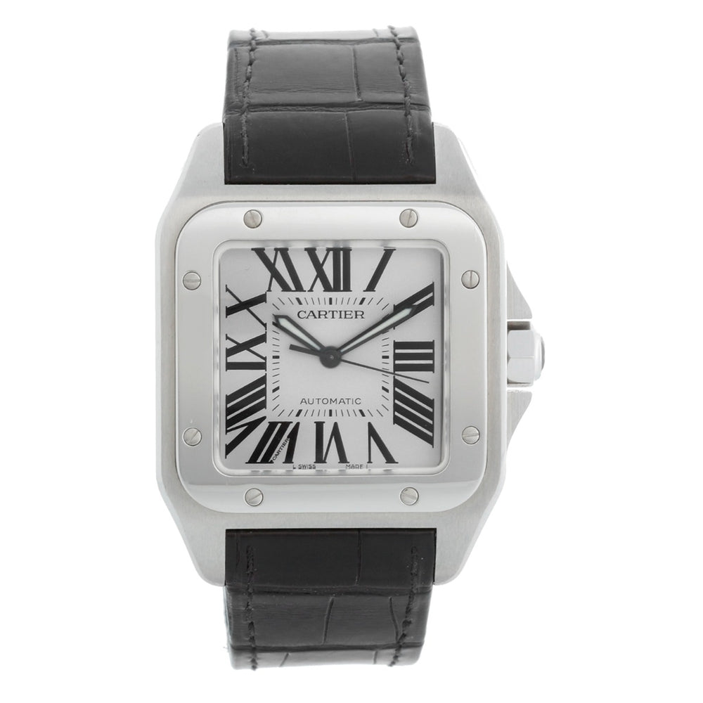Cartier Santos XL 100 Steel Automatic Men's Watch W20073X8 2656