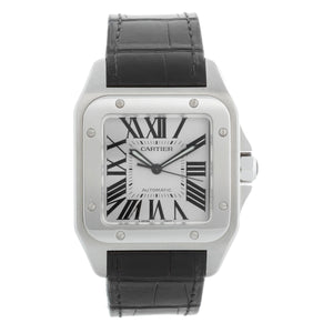 Cartier Santos XL 100 Steel Automatic Men's Watch W20073X8 2656