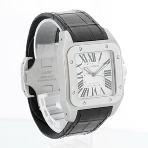 Cartier Santos XL 100 Steel Automatic Men's Watch W20073X8 2656