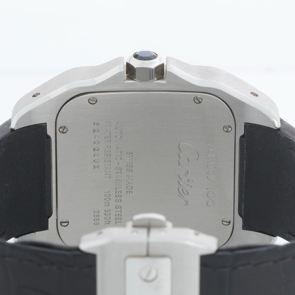 Cartier Santos XL 100 Steel Automatic Men's Watch W20073X8 2656