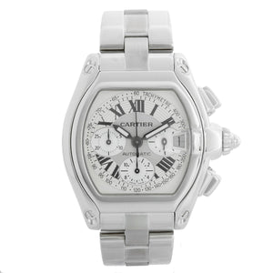 Cartier Roadster Chronograph Stainless Steel Men's Watch 2618 W62006X6