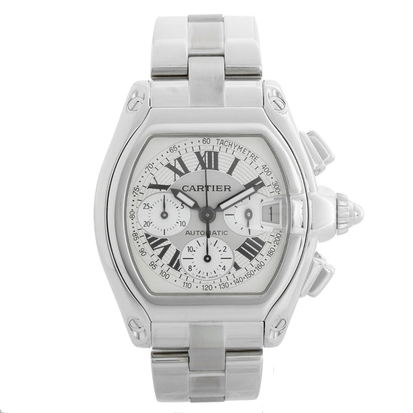 Cartier Roadster Chronograph Stainless Steel Men's Watch 2618 W62006X6