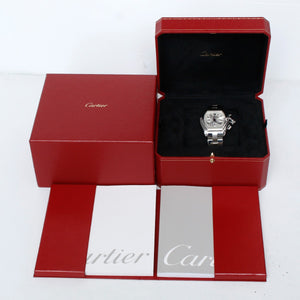 Cartier Roadster Chronograph Stainless Steel Men's Watch 2618 W62006X6