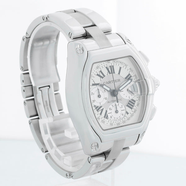 Cartier Roadster Chronograph Stainless Steel Men's Watch 2618 W62006X6