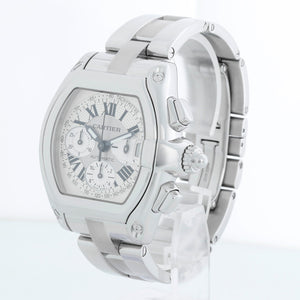 Cartier Roadster Chronograph Stainless Steel Men's Watch 2618 W62006X6