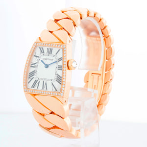 Cartier La Dona 18k Rose Gold Diamond Ladies Watch WE600501