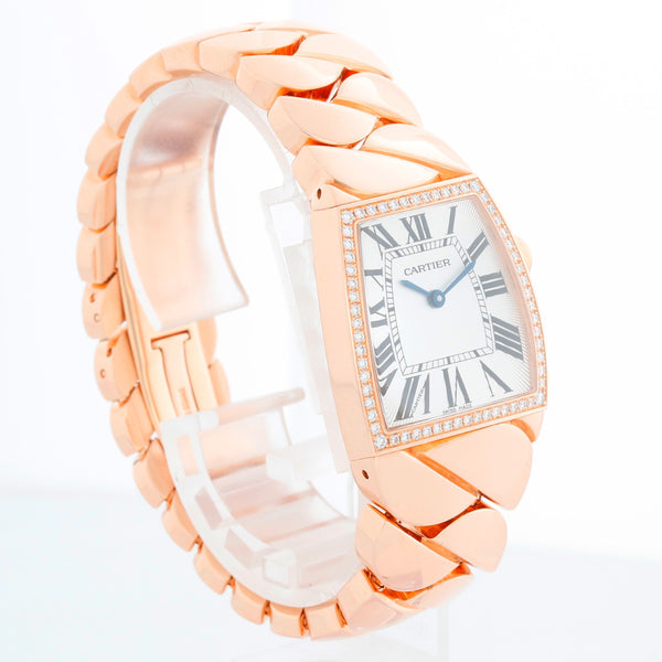 Cartier La Dona 18k Rose Gold Diamond Ladies Watch WE600501