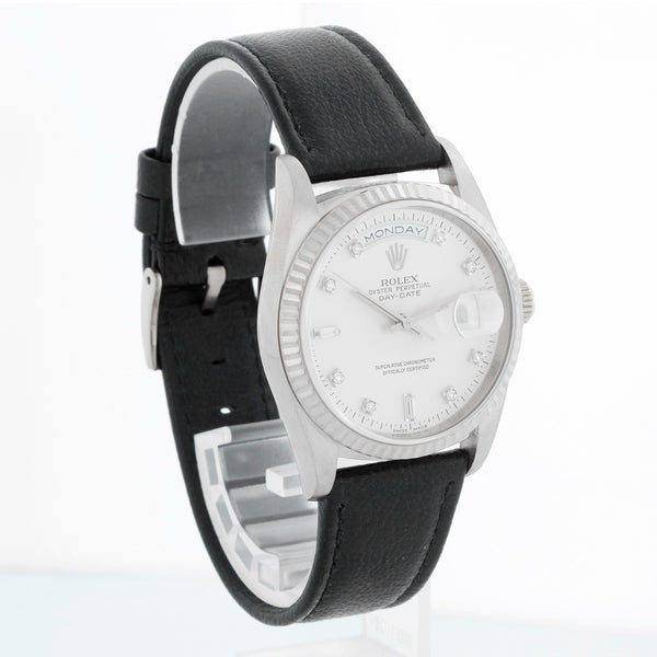 Rolex President Day-Date Men's Factory Diamond Dial Watch 18239