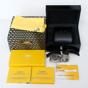 Breitling Chronomat 44 Stainless Steel Men's Chronograph Watch AB0110