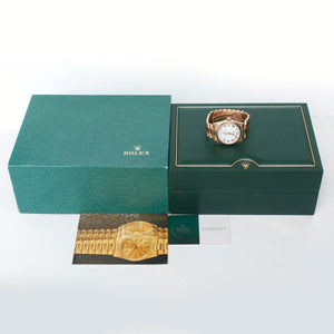 Rolex President Day-Date Men's Watch 18038 White Roman Dial