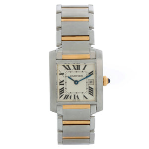 Cartier Tank Francaise Midsize Stainless Steel & Yellow Gold  Watch 2465 W51012Q4