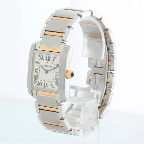 Cartier Tank Francaise Midsize Stainless Steel & Yellow Gold  Watch 2465 W51012Q4