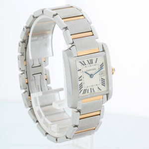 Cartier Tank Francaise Midsize Stainless Steel & Yellow Gold  Watch 2465 W51012Q4