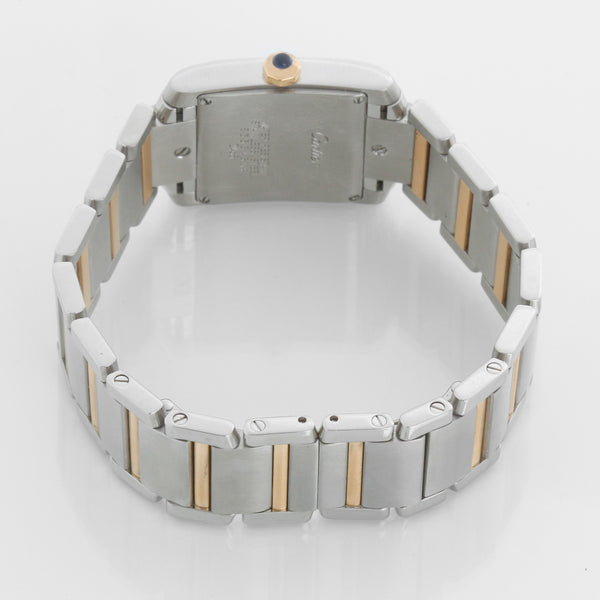 Cartier Tank Francaise Midsize Stainless Steel & Yellow Gold  Watch 2465 W51012Q4