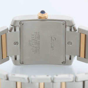 Cartier Tank Francaise Midsize Stainless Steel & Yellow Gold  Watch 2465 W51012Q4