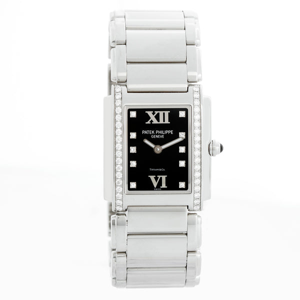 Patek Philippe Tiffany Twenty-4 Ladies Steel & Diamond Watch 4910/10A