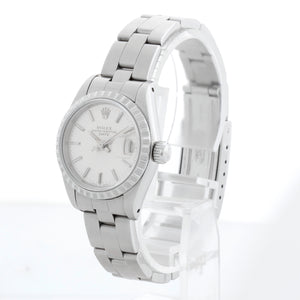 Ladies Rolex Date Steel Watch 69240 Silver Dial