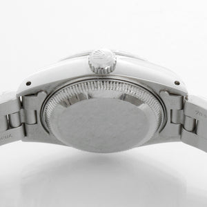 Ladies Rolex Date Steel Watch 69240 Silver Dial