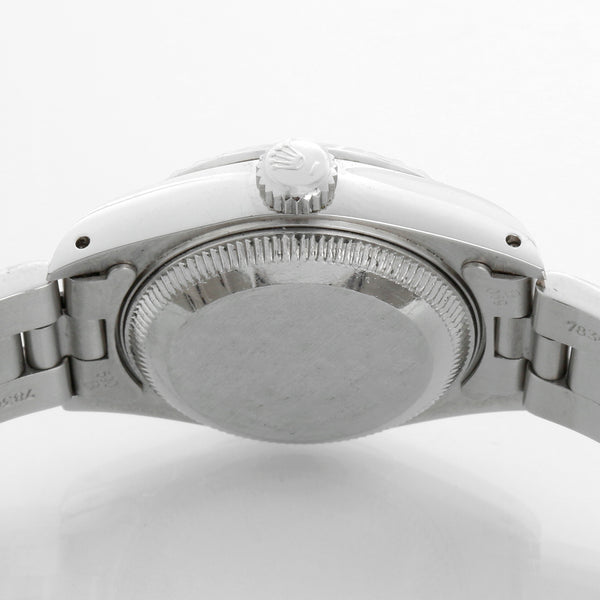 Ladies Rolex Date Steel Watch 69240 Silver Dial