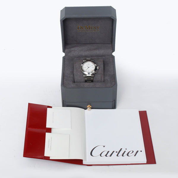 Cartier Pasha C Midsize Stainless Steel Men's or Ladies Watch 2324 W31015M7